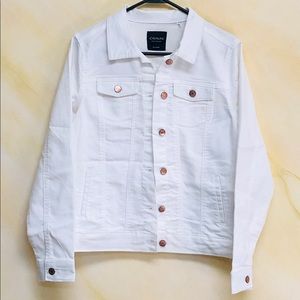 SALE!! NWT White Jean Jacket